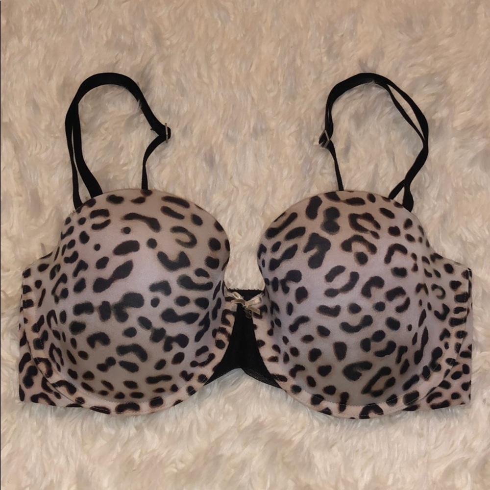Victoria’s Secret Cheetah Strapless Bra SZ 32DD